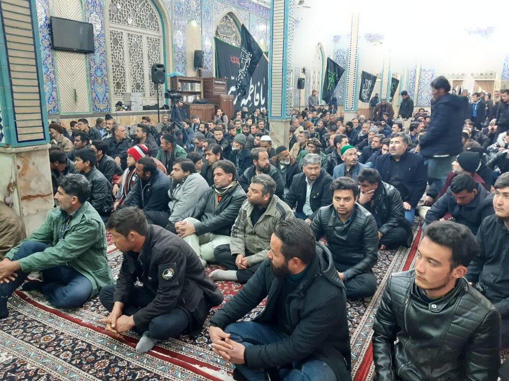 عزاداری مهاجرین افغانستانی مقیم کاشان در فراق شهادت سردار