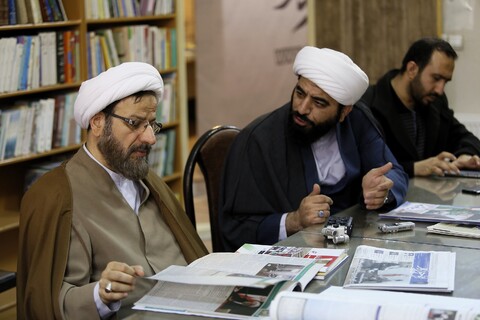 تصویری رپورٹ|دفتر تبلیغات اسلامی کے سربراہ کا حوزہ نیوز ہیڈ آفس کا دورہ