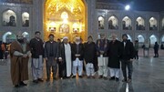 ملی یکجتی کونسل کے وفد کی حرم امام رضا ع میں حاضری+ تصاویر