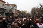 تصاویر/ راهپیمایی نمازگزاران همدانی در حمایت از سپاه پاسداران