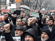مردم تبریز در راهپیمایی ضد آمریکایی شرکت کردند
