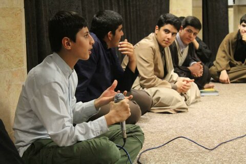  جلسه تمرین منبر طلاب مدرسه علمیه امام صادق (ع) قروه