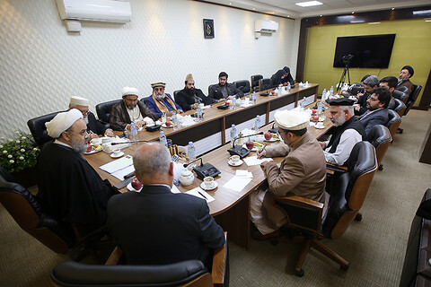 تصویری رپورٹ| ملی یکجہتی کونسل کے وفد کی مجمع جہانی کے سربراہ سے ملاقات