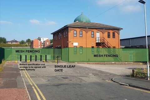 Blackburn mosque targeted by vandalism getting huge new fence
