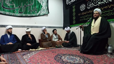 تصاویر / مراسم‌عزاداری ایام فاطمه در حوزه علمیه شبستر
