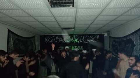 تصاویر / مراسم‌عزاداری ایام فاطمه در حوزه علمیه شبستر