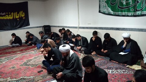 تصاویر / مراسم‌عزاداری ایام فاطمه در حوزه علمیه شبستر
