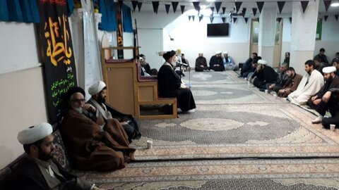 تصاویر/ مراسم سوگواری ایام شهادت حضرت زهرا (س) در مدرسه علمیه امام صادق (ع) بیجار