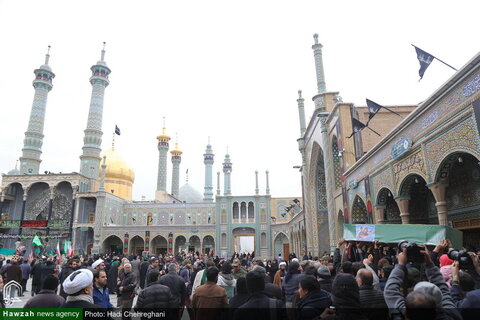 بالصور/ تشييع جثمان الشهيد حجة الإسلام المسلمين السيد رحمة الله الموسوي من شهداء المدافعين عن المقدسات بمدينة قم