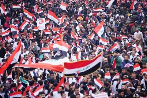 تظاهرات میلیونی عراقی ها