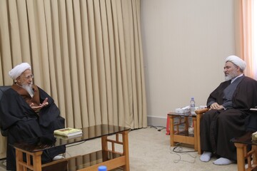 دیدار مدیر حوزه‌های علمیه خواهران با آیت الله العظمی جوادی آملی