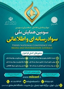 پوستر فراخوان سومین همایش ملی سوادرسانه‌ای و اطلاعاتی رونمایی شد