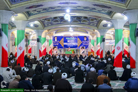 بالصور/ انعقاد مؤتمر تحت عنوان "الثورة الإسلامية وعلماء الدين" في مدرسة الفيضية العلمية بقم المقدسة