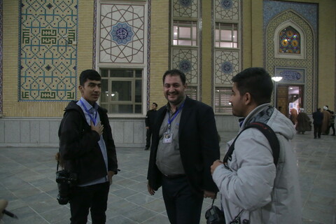 فعالیت خبرنگاران در مراسم اربعین شهیدان حاج قاسم سلیمانی و ابومهدی المهندس
