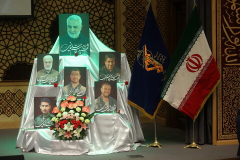 مراسم اربعین شهید حاج قاسم سلیمانی و ابومهدی المهندس و حمایت از جبهه مقاومت در قم