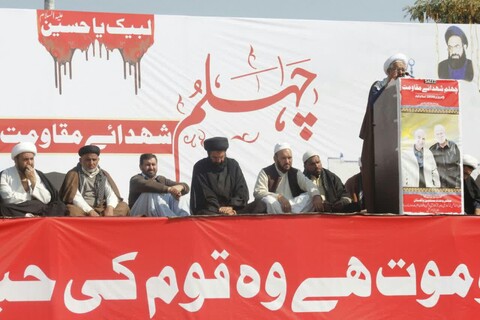 تصویری رپورٹ|اسلام آباد میں شہید قاسم سلیمانی اور  انکے  دیگر  رفقا کے چہلم کے عظیم اجتماع 