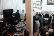 تصاویر/ حضور طلاب کرمانشاه در منزل شهید امنیت وطن سرگرد ایرج جواهری
