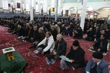 اهری ها در سوگ چهلمین روز شهادت سردار سلیمانی گریستند