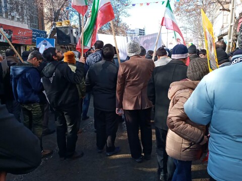 تصاویر/ حضور روحانیون و طلاب اهر و جلفا در راهپیمایی ۲۲ بهمن