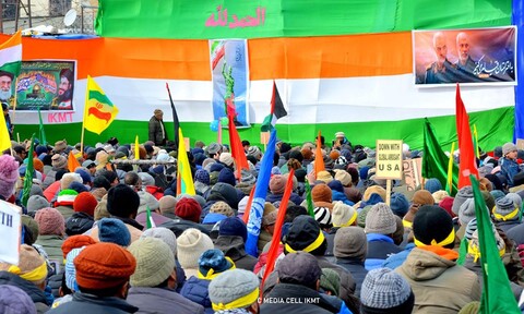 تصویری رپورٹ| کرگل میں انقلاب اسلامی کی ۴۱ویں سالگرہ کی مناسبت سے ریلی