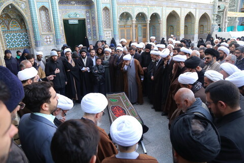 تصاویر / مراسم تشییع حاجیه خانم فقهی همسر آیة الله سعادت پرور ( پهلوانی تهرانی )