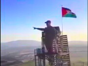 فیلم| رونمایی از تندیس سردار سلیمانی در مرز لبنان و فلسطین