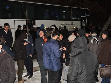 تصاویر/ اعزام طلاب حوزه علمیه تبریز برای دیدار با رهبر معظم انقلاب