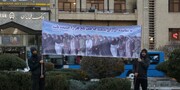 «خیزش ۹۸» طلاب تهران در میادین اصلی پایتخت+ عکس