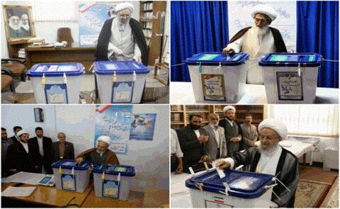 مشاركة مراجع الدين وشخصيات حوزوية في الانتخابات الإيرانية
