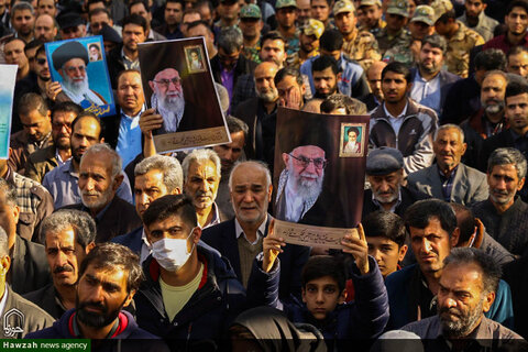 تصاویر مراسم تشییع شهید مدافع حرم در اصفهان