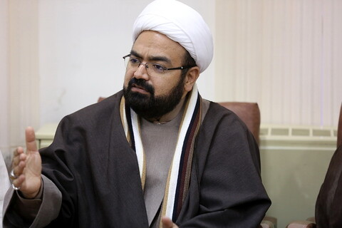 تصویری رپورٹ|علامہ حافظ ریاض حسین نجفی کی آیت اللہ اعرافی سے ملاقات