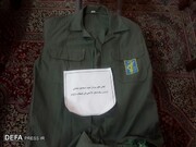 اهداء لباس رزم سردار شهید «اسماعیل صادقی» به موزه دفاع مقدس قم