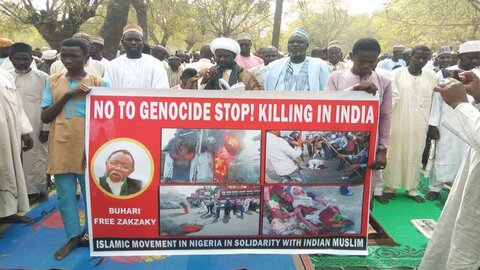 Sheikh Zakzaky followers voice solidarity with Indian Muslims