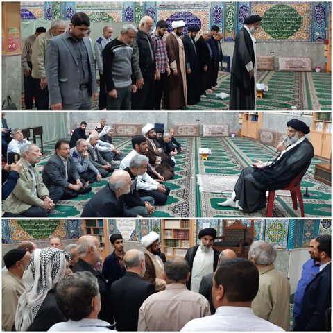 حضور امام جمعه اهواز در مسجد امام زین العابدین منطقه بهارستان