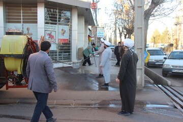 خدا قوت آیت الله حسینی بوشهری به طلاب جهادی قزوین