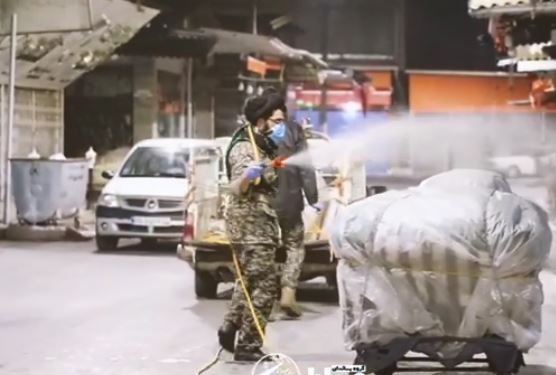 فیلم | ضدعفونی معابر عمومی بابل توسط طلاب و دانشجویان جهادی