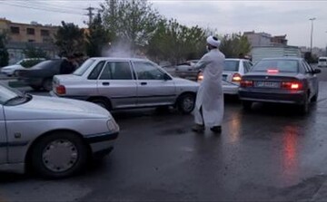 ضد عفونی کردن بیش از ۵۰۰ خودرو در قم