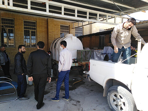 توزیع مواد ضدعفونی کننده در یزد