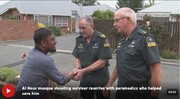 دیدار یک بازمانده حمله تروریستی نیوزیلند با امدادگرانی که نجاتش دادند