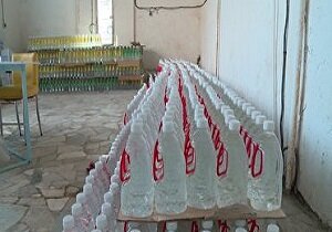 یک واحد تولید مواد ضدعفونی تقلبی در قم پلمپ شد