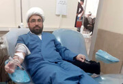 نذر اهداء خون روحانیون مسجدسلیمان برای کمک به بیماران+ عکس