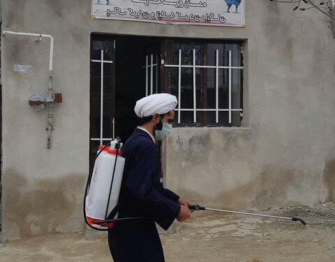 تصاویر/ فعالیت جهادی روحانیون و طلاب کردستانی در مقابله با کرونا