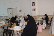 تصاویر/ فعالیتهای طلاب جهادی قرارگاه  حضرت خدیجه (س) قزوین