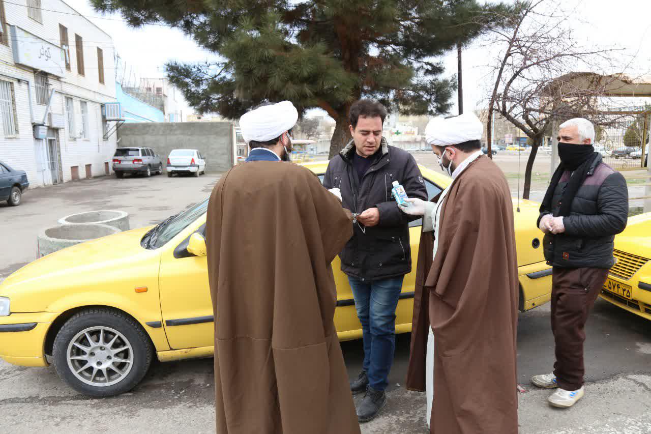 تصاویر/ اقدامات جهادی طلاب و روحانیون اهری در مقابله با کرونا