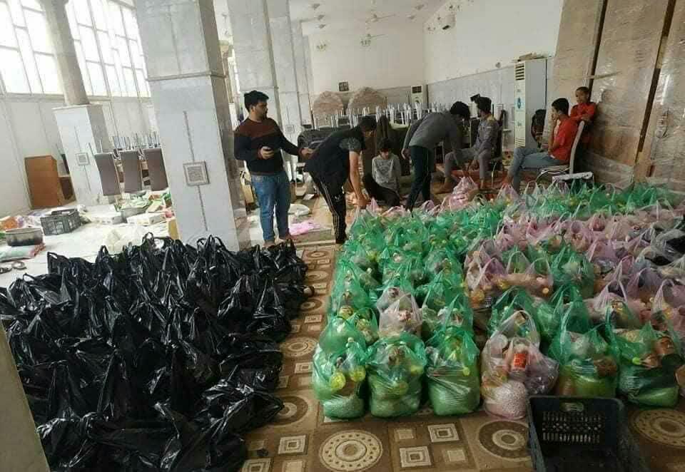 بالصور/ تكاتف العراقيين تلبية لنداء المرجع الديني آية الله السيستاني في مكافحة فايروس كورونا