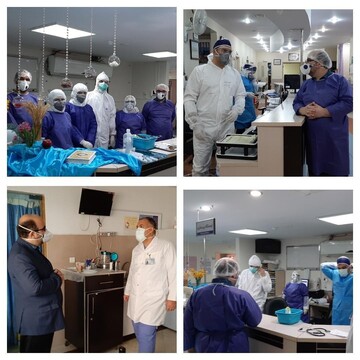 حضور رئیس و نائب رئیس نظام پرستاری استان قم در مراکز درمانی