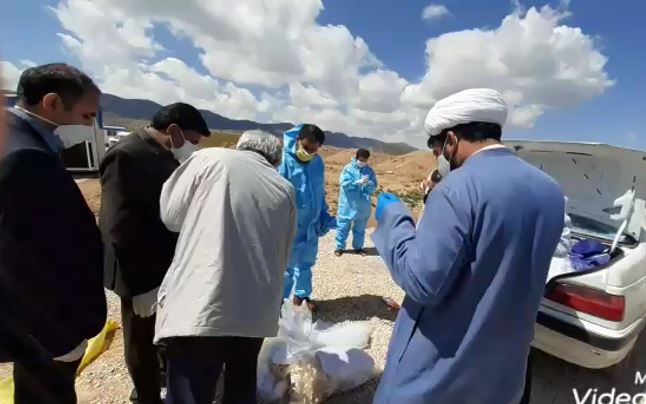 فیلم | تدفین جانباختگان کرونایی توسط طلاب گروه جهادی شهید میثمی حوزه علمیه یاسوج