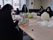 مدرسه الزهرا(س) تبریز کارگاه تولید ماسک راه اندازی کرد+ عکس