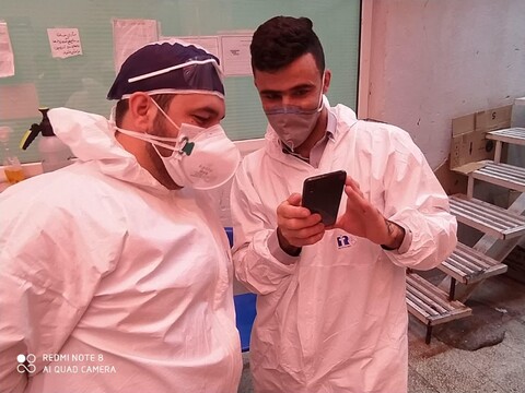 تصاویر شما/ مبارزه با ویروس کرونا توسط طلاب جهادی
