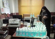 فعالیت های جهادی طلاب مدرسه علمیه خواهران الزهرا(س)حصارک در مقابله با کرونا